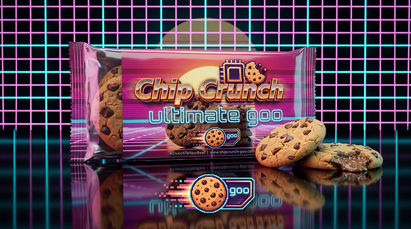 Chip Crunch packshot — the image the client supplied